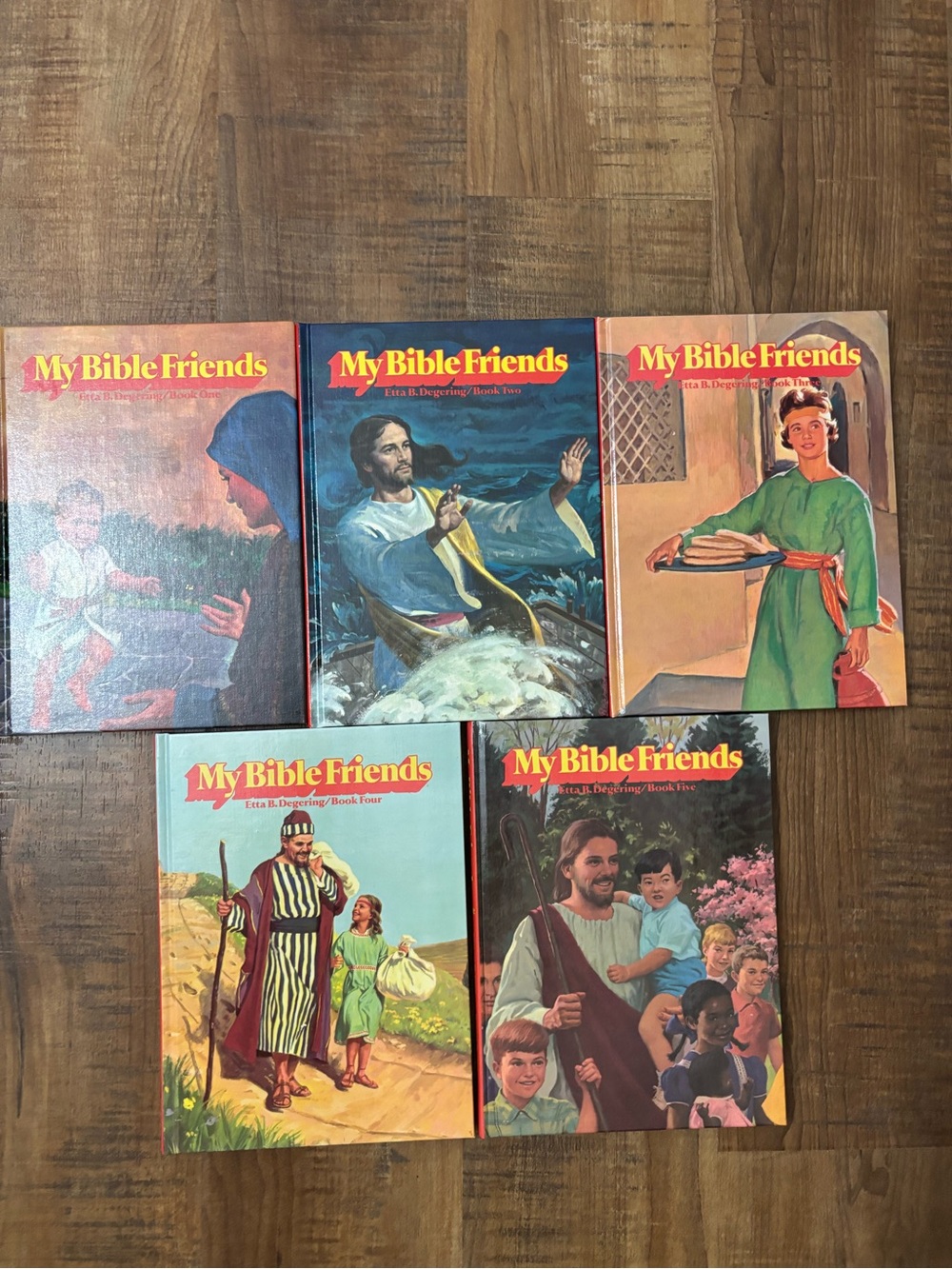 My Bible Friends 5 Volume Set Etta B. Degering (vol.1,2,3,4 &5) vintage